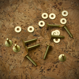Brass Rivets & Burrs | #12 - 10 sets