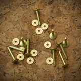 Brass Rivets & Burrs | #14 - 10 sets