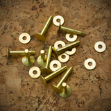 Brass Rivets & Burrs | #9 - 10 sets