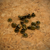 Chicago Screws | Flat Head | Solid Brass - Antique - 10 sets
