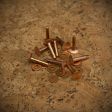 Copper Rivets & Burrs | #12 - 10 sets