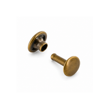 Double Cap Rivet | Antique Brass - 10 sets