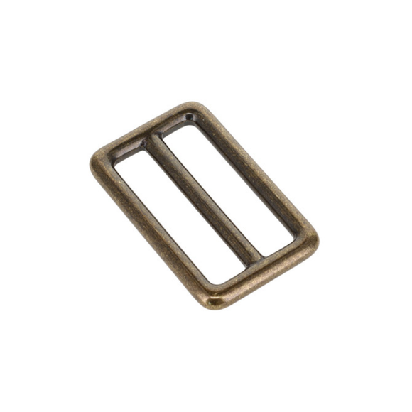 Double Loop | Square | Antique Brass | 38mm
