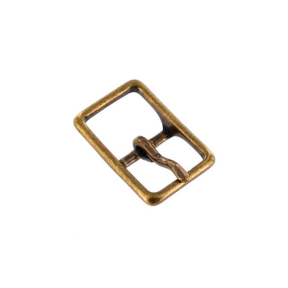 Centre Bar Buckle | Antique Brass | 25mm
