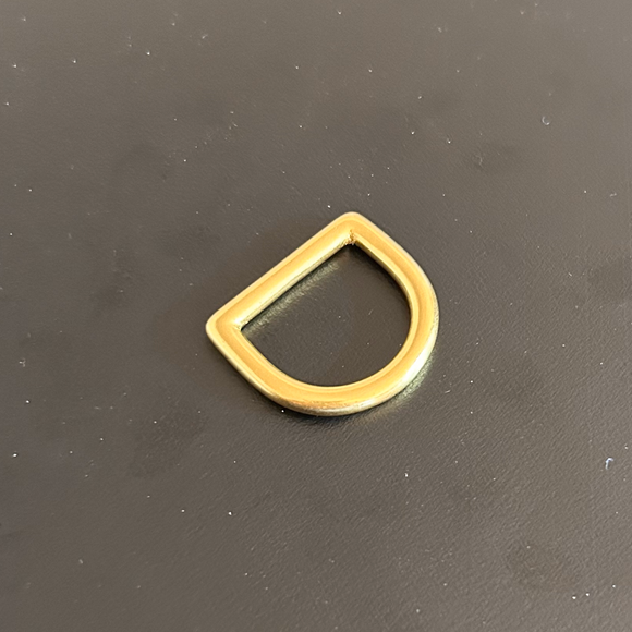 D Ring | Natural Brass | 19mm