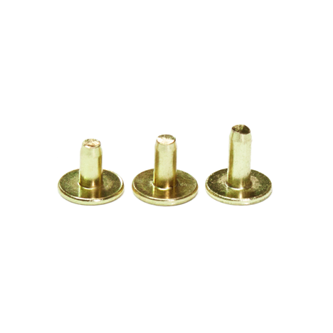 Natural brass back posts for button studs