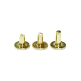 Natural brass back posts for button studs