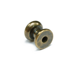 Button Stud | Solid Brass - Antique | Large (*Requires back post, sold separately)