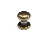 Button Stud | Solid Brass - Antique | Large (*Requires back post, sold separately)