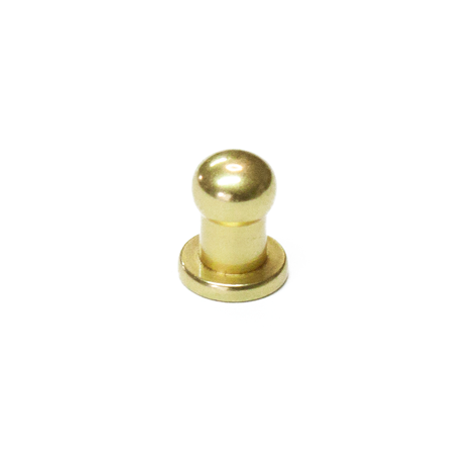 Natural brass button stud used in leather craft 