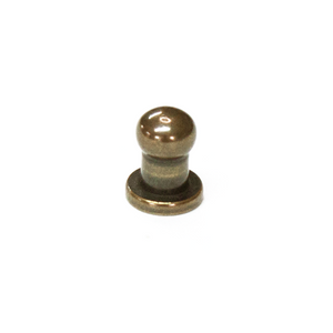 Antique brass button stud