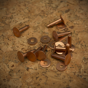 Copper Rivets & Burrs | #9 - 10 sets