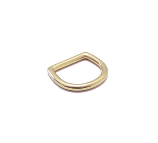 Natural brass solid brass d ring used in leather craft