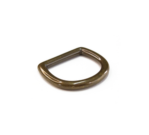 D-Ring | Solid Brass - Antique | 25mm (1")
