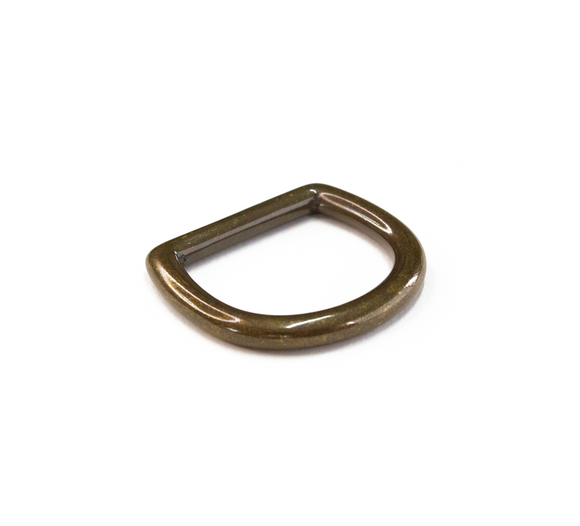 D-Ring | Solid Brass - Antique | 25mm (1