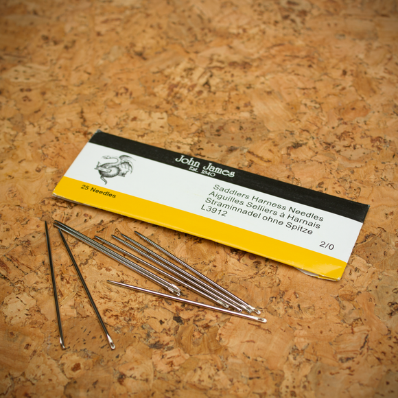 John James Saddlers Harness Needles | 2/0 - 25 pack