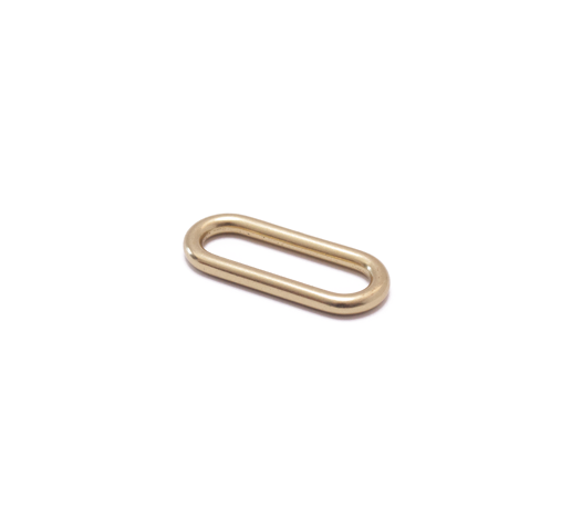 Natural brass single loop used in leather craft