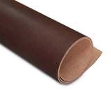 Full grain vegetable tanned choc brown leather used in leather craft